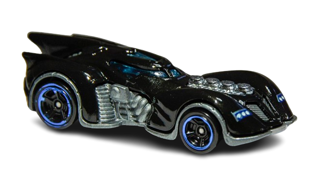 Hot Wheels 2013 - Collector # 063/250 - HW Imagination / Batman - Batmobile (Arkham Asylum) - Black - Blue Ring M5 Wheels - USA Card