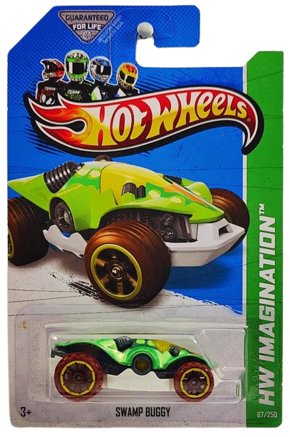 Hot Wheels 2013 - Collector # 067/250 - HW Imagination / Dino Riders - Swamp Buggy - Green - USA Card