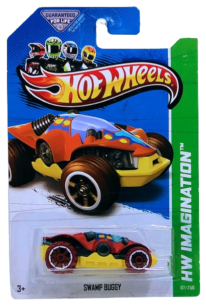 Hot Wheels 2013 - Collector # 067/250 - HW Imagination / Dino Riders - Swamp Buggy - Metallic Burnt Orange - USA Card