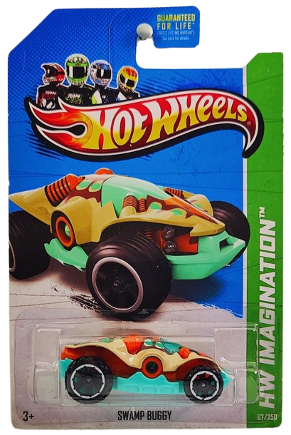 Hot Wheels 2013 - Collector # 067/250 - HW Imagination / Dino Riders - Swamp Buggy - Tan - USA Card