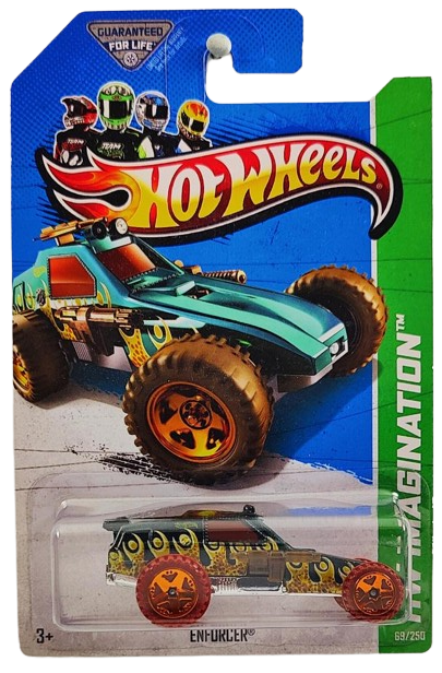 Hot Wheels 2013 - Collector # 069/250 - HW Imagination / Dino Riders - Enforcer - Dark Green - USA Card