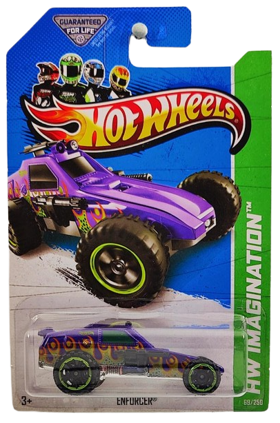 Hot Wheels 2013 - Collector # 069/250 - HW Imagination / Dino Riders - Enforcer - Dark Purple - USA Card