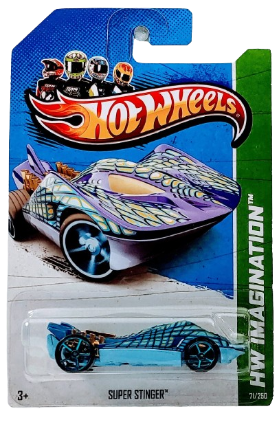 Hot Wheels 2013 - Collector # 071/250 - HW Imagination / Surf Patrol - Super Stinger - Blue - OH5SP Wheels - USA Card