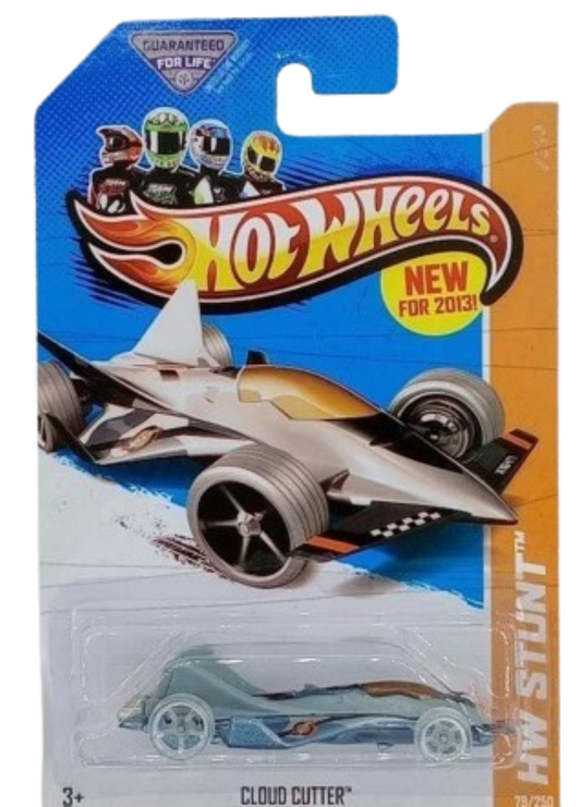 Hot Wheels 2013 - Collector # 079/250 - HW Stunt / Stunt Circuit / New Models - Cloud Cutter - Gray - USA Card