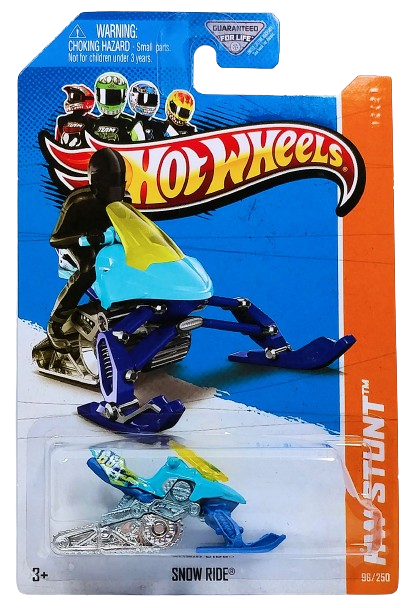 Hot Wheels 2013 - Collector # 096/250 - HW Stunt / HW Moto - Snow Ride - Sky Blue - USA Card