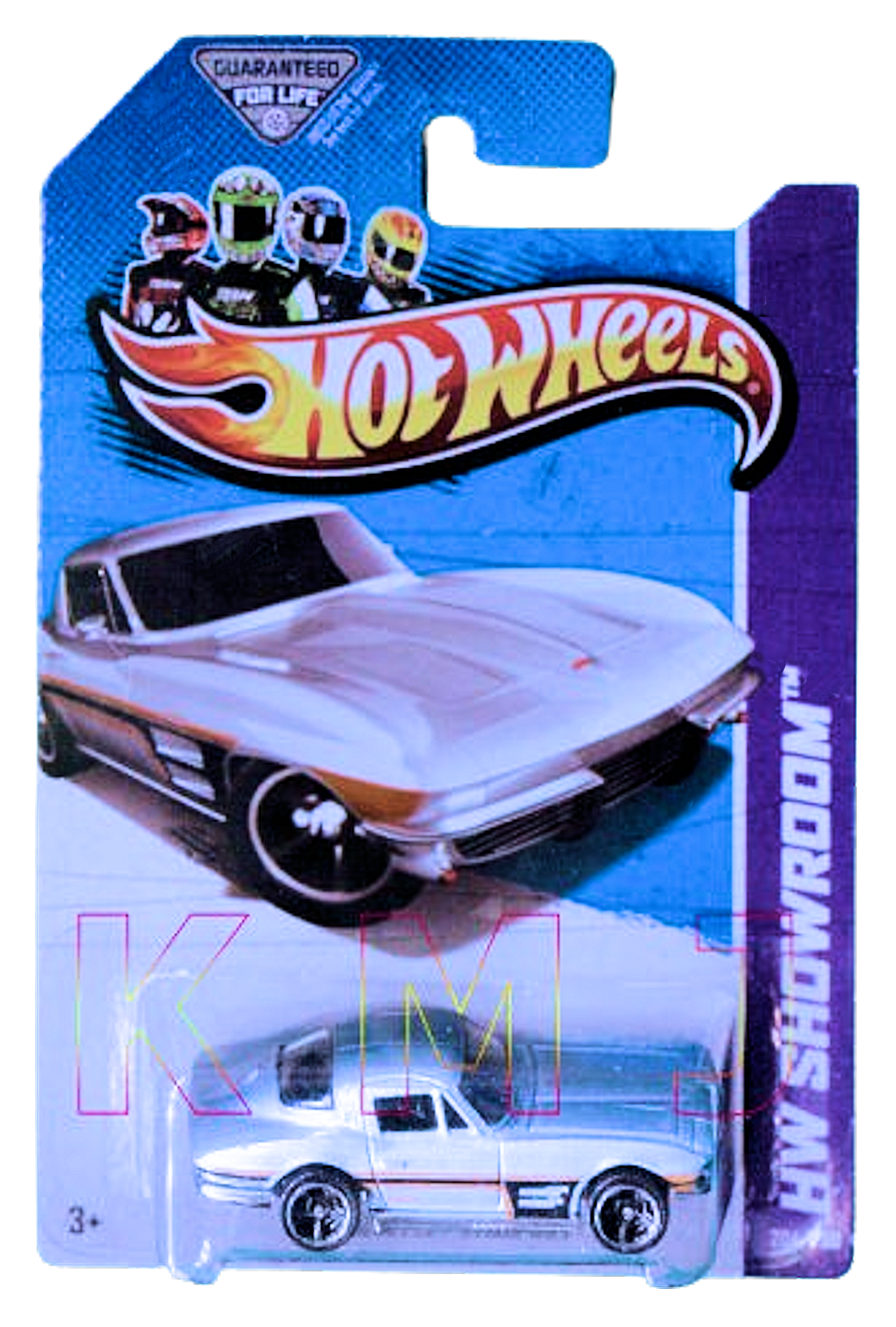 Hot Wheels 2013 - Collector # 204/250 - HW Showroom / Corvette 60th - '64 Corvette Sting Ray - Light Metallic Blue - USA Card