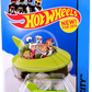 Hot Wheels 2014 - Collector # 090/250 - HW City / Tooned II / New Models - The Jetsons Capsule Car - Green - Clear Wheels - USA Card