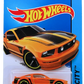 Hot Wheels 2014 - Collector # 092/250 - HW City / Mustang 50th - 2005 Ford Mustang GT - Orange / Black Stripes - OH5SP Wheels - USA Card