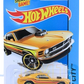 Hot Wheels 2014 - Collector # 097/250 - HW City / Mustang 50th - '70 Ford Mustang MACH 1 - Yellow / Red & Black Stripes - M5 Wheels - USA Card