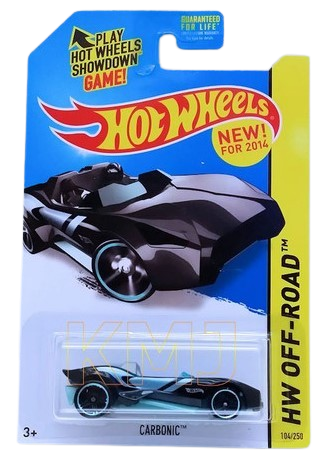 Hot Wheels 2014 - Collector # 104/250 - HW Off-Road / Stunt Circuit / New Models - Carbonic - Black - USA Card