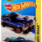 Hot Wheels 2014 - Collector # 116/250 - HW Off-Road / Hot Wheels Test Facility / Treasure Hunts - Custom '71 El Camino - Metalflake Blue / Circle Flame Logo on Sides - M5 Wheels - International Card