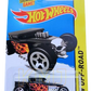 Hot Wheels 2014 - Collector # 117/250 - HW Off-Road / Hot Wheels Test Facility - Bone Shaker (Closed Roof) - Black / Flames - USA Card