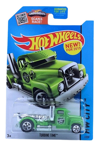 Hot Wheels 2015 - Collector # 002/250 - HW City / HW City Works / New Models - Turbine Time - Green - USA Card