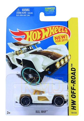 Hot Wheels 2015 - Collector # 100/250 - HW Off-Road / Hot Wheels Test Facility / New Models - Bull Whip - Pearl White - USA Card