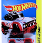 Hot Wheels 2015 - Collector # 121/250 - HW Off-Road / HW Hot Trucks - Custom Ford Bronco - Silver / Red Fenders & Base - USA 'Scan & Race' Card