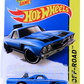 Hot Wheels 2015 - Collector # 122/250 - HW Off-Road / HW Hot Trucks - '68 El Camino - Blue / Black Engine in Bed - USA 'Showdown' Card