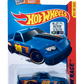 Hot Wheels 2015 - Collector # 132/250 - HW Race / HW Race Team - Circle Trucker - Blue  Metalflake - USA 'Showdown' Card with Factory Set Sticker