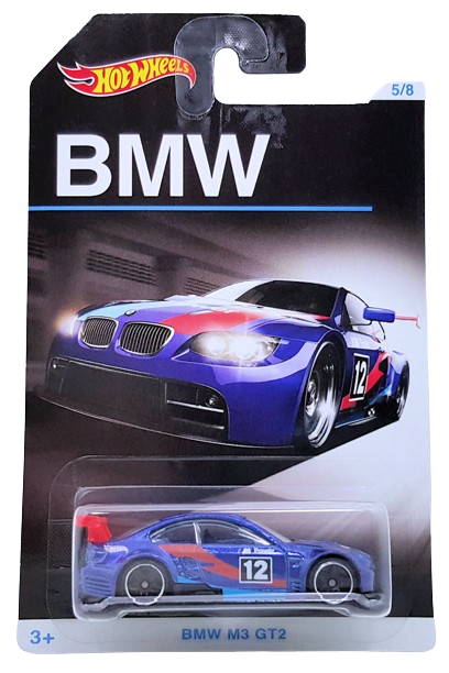 Hot Wheels 2016 - Theme / BMW 100th Anniversary Series 5/8 - BMW M3 GT2 - Blue - PR5 Wheels - Walmart Exclusive