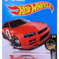 Hot Wheels 2016 - Collector # 083/250 - Night Burnerz 3/10 - Nissan Skyline GT-R (R34) - Red Body / Dark Gray Base - USA ‘Need for Speed’ Card