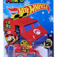 Hot Wheels 2016 - Collector # 224/250 - HW Screen Time 4/5 - Cool-One - Red Body / Blue Base - USA 'Super Mario - Snowflake' Card only at Target