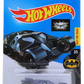 Hot Wheels 2016 - Collector # 228/250 - Batman 3/5 - The Dark Knight Batmobile - Dark Midnight Blue - Blue Windshield - USA 'Showdown - Batman' Card