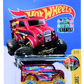 Hot Wheels 2017 - Collector # 062/365 - HW Art Cars 5/10 - Monster Dairy Delivery - Burgandy / "C" on Roof - Multicolored & Light Grey OR6SP Wheels - FSC