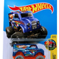 Hot Wheels 2017 - Collector # 161/365 - HW Art Cars 5/10 - Monster Dairy Delivery - Dark Blue / "C" on Roof - Multicolored & Light Grey OR6SP Wheels - USA Card