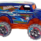 Hot Wheels 2017 - Collector # 161/365 - HW Art Cars 5/10 - Monster Dairy Delivery - Dark Blue / "C" on Roof - Multicolored & Light Grey OR6SP Wheels - USA Card