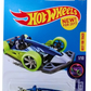 Hot Wheels 2017 - Collector # 232/365 - HW Glow Wheels 1/10 - New Models - Track Hammer - Blue Body / Bright Green Base - USA Card