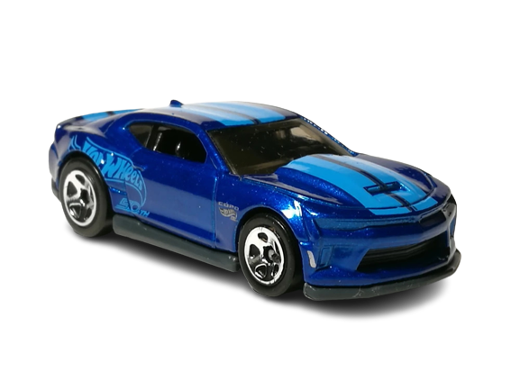 Hot Wheels 2019 - Collector # 071/250 - Muscle Mania 5/10 - New Models - '18 COPO Camaro SS - Blue - USA