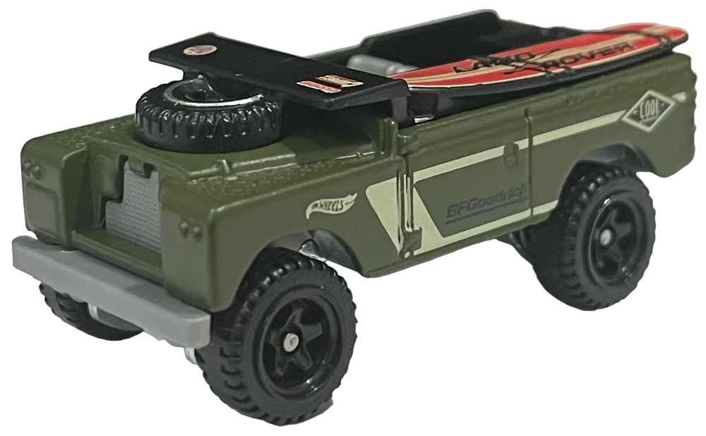 Hot Wheels 2023 - Collector # 242/250 - Baja Blazers 10/10 - New Models - Land Rover Series II - Army Green - USA