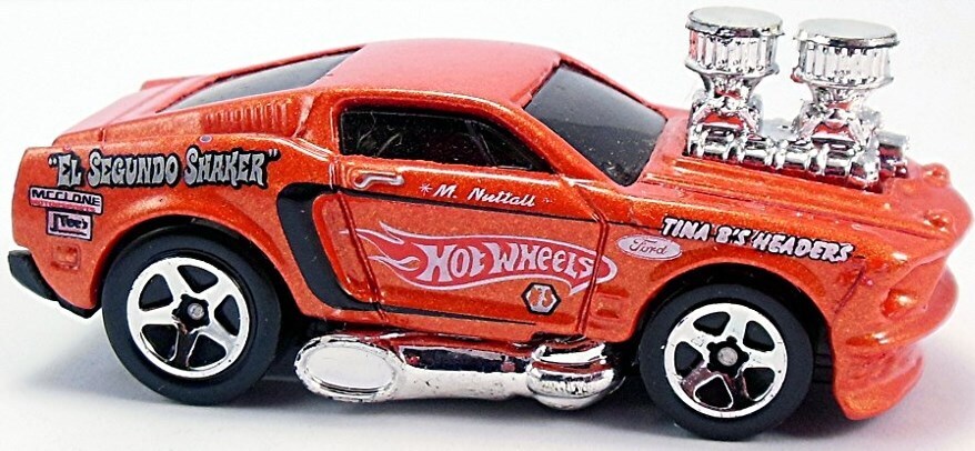 Hot Wheels 2006 - Collector # 128 - 1968 Mustang (Tooned) - Metallic Orange - USA