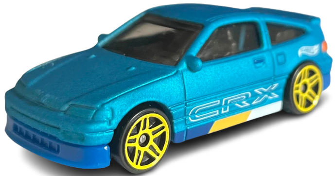 Hot Wheels 2023 - Collector # 148/250 - HW J-Imports 10/10 - '88 Honda CR-X - Matte Light Blue - USA