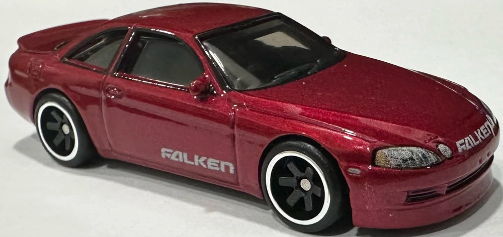 Hot Wheels 2024 - Premium / Fast & Furious 2/5 - Toyota Soarer - Metallic Red / Falken - Metal/Metal & Real Riders - New Casting