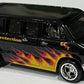 Hot Wheels 2023 - Premium / Boulevard # 68 - Dodge Van - Black / HW Fire Protection - Metal/Metal & Real Riders - Walmart Exclusive