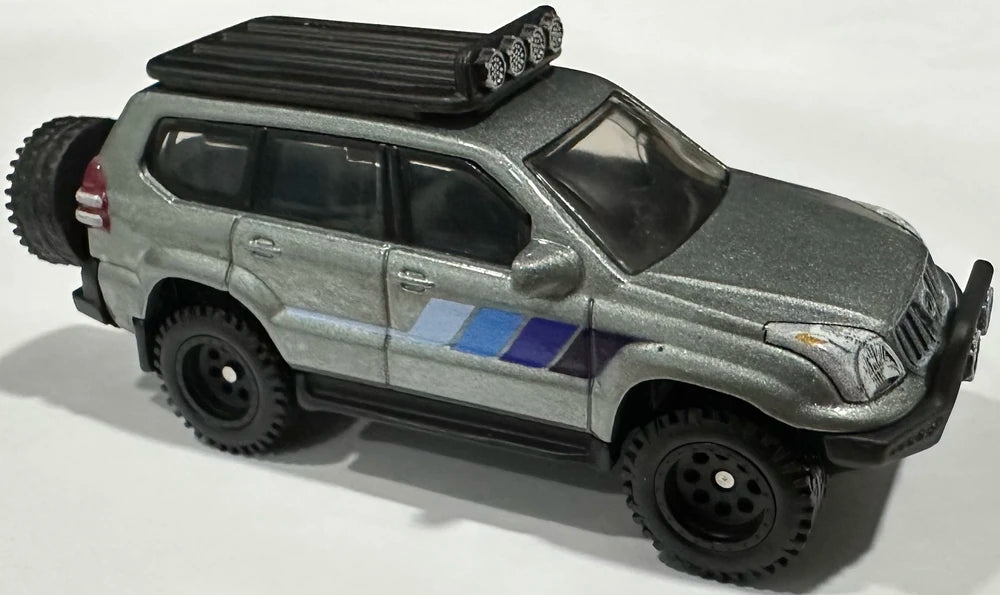 Hot Wheels 2023 - Premium / Car Culture / HW Off Road # 1/5 - 2005 Toyota Land Cruiser Prado - Metallic Gray - Metal/Metal & Real Riders - New Casting!