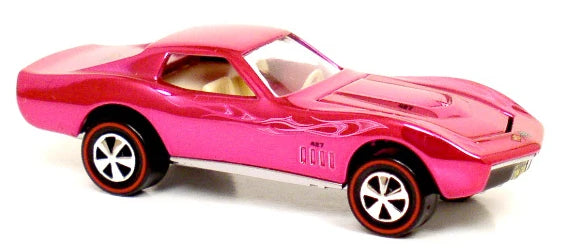 Hot Wheels 2005 - HWC / RLC - Series 4 Neo-Classics 5/6 - Custom Corvette - Spectraflame Pink - Metal/Metal - Redlines - Kar Keeper - Limited to 11,000