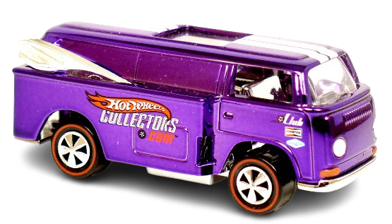 Hot Wheels 2006 - HWC / RLC - Club Exclusive - Beach Bomb Too - Spectraflame Purple - White Rally Stripes - Metal/Metal & Red Line Neo Classics - Limited to 7000 - Kar Keeper