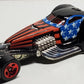 Hot Wheels 2008 - Theme / Fourth of July Series - Hammered Coupe - Black / Stars & Stripes Graphics - Red 5 Spokes - Walmart Exclusive