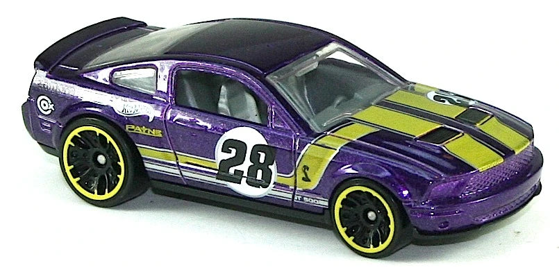 Hot Wheels 2012 - Collector # 231/247 - HW Code Cars 6/22 - '07 Ford Shelby GT-500 - Purple / #28 - USA