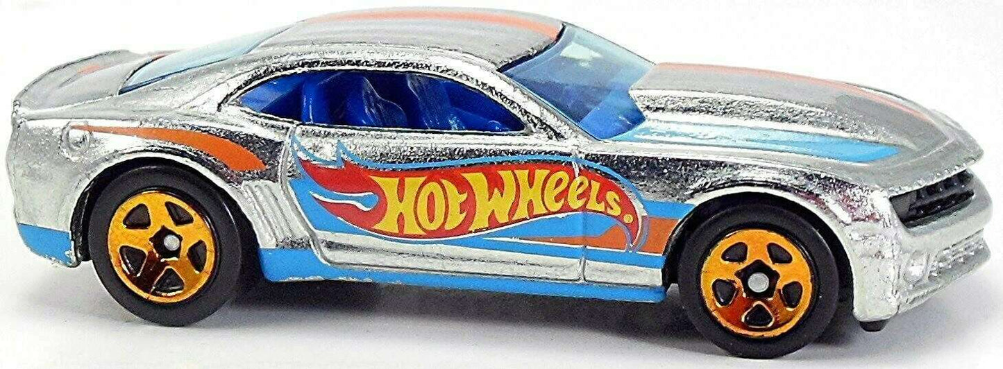 Hot Wheels 2015 - Collector # 127/250 - HW Race / HW Race Team / ZAMAC 004 - '13 COPO Camaro - ZAMAC - Walmart Exclusive - USA 'WIN' Card