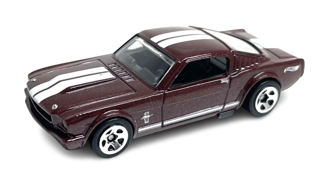 Hot Wheels 2022 - Collector # 192/250 - Muscle Mania 1/10 - '65 Mustang 2+2 Fastback - Metallic Brown - USA