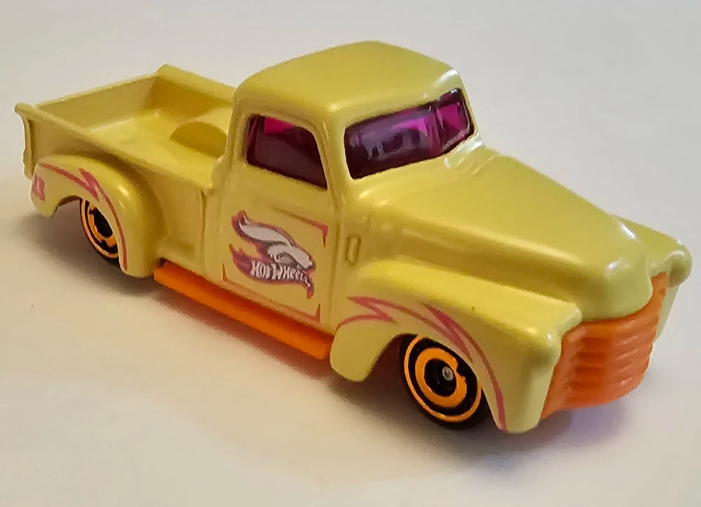 Hot Wheels 2023 - Spring / Easter Theme Cars 5/5 - '52 Chevy - Pale Yellow - Grocery Store Exclusive - Asst # V1405