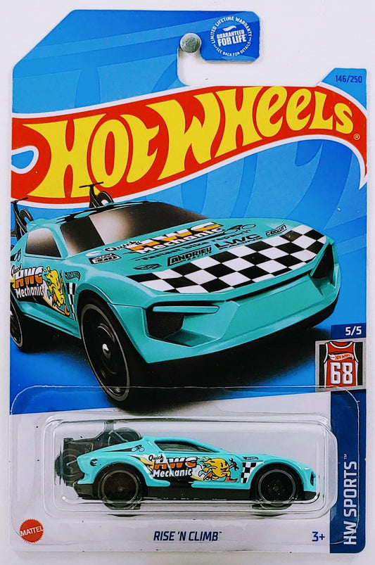 Hot Wheels 2023 - Collector # 146/250 - HW Sports 5/5 - Treasure Hunts - Rise 'N Climb - Baby Blue - USA