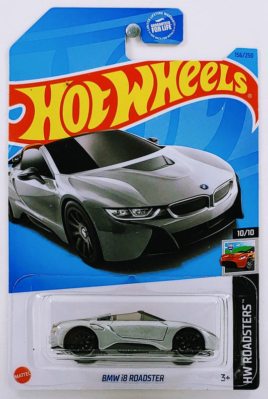 Hot Wheels 2023 - Collector # 156/250 - HW Roadsters 10/10 - BMW i8 Roadster - Silver - USA