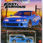 Hot Wheels 2023 - Premium / Fast & Furious # 01/05 - Custom Acura Integra Sedan GSR - Blue - Metal/Metal & Real Riders - Mix 3 - Fast & Furious Card