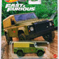 Hot Wheels 2023 - Premium / Fast & Furious / Mix 4 # 2/5 - Land Rover Defender 1 10 - Green - Metal/Metal & Real Riders