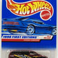 Hot Wheels 1998 - Collector # 633 - First Editions 4/45 - Dodge Caravan - Metallic Burgundy / "Caravan" - Sawblades - USA Blue Car Card