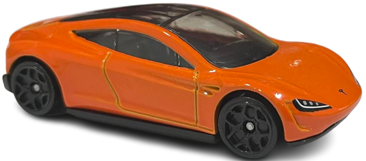 Hot Wheels 2023 Collector 249 250 Then And Now 09 10 Tesla Roadster Orange USA