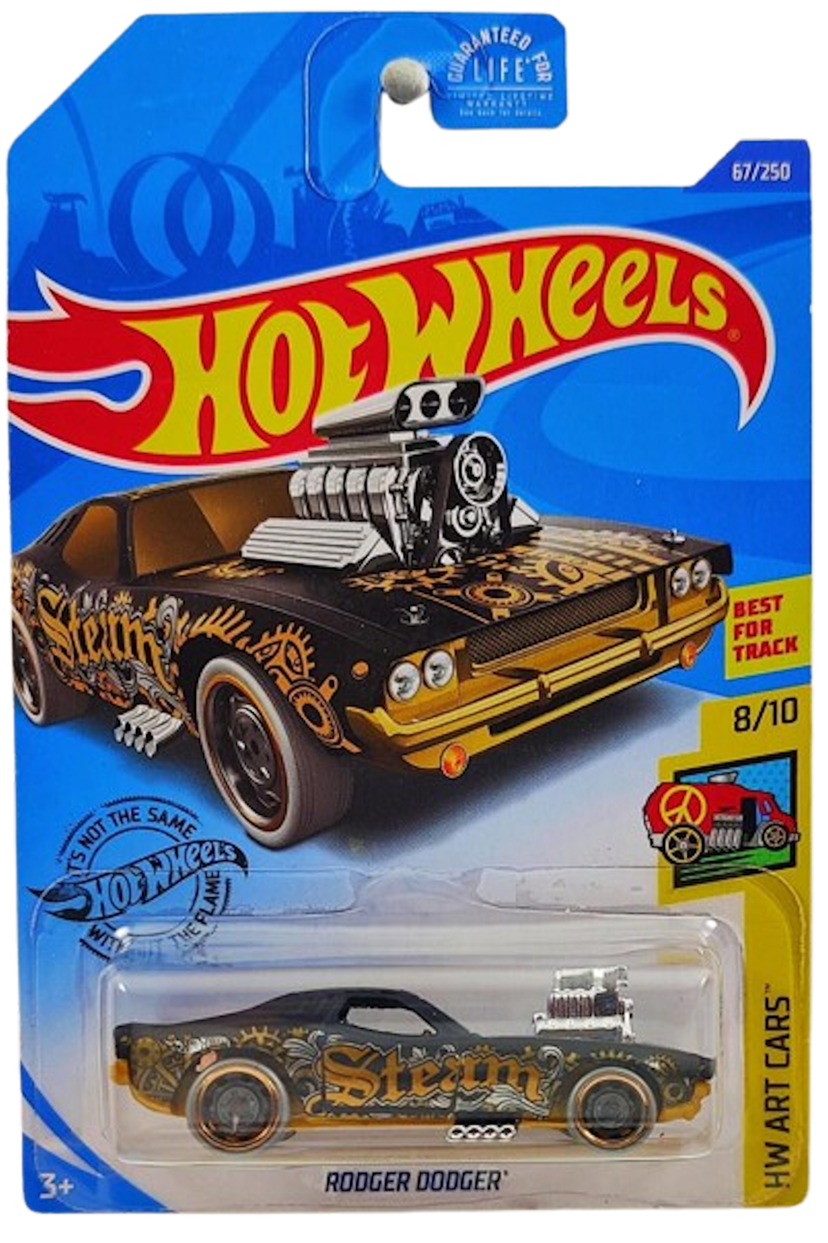 Hot Wheels 2020 - Collector # 067/250 - HW Art Cars 8/10 - Rodger Dodger - Matte Black - USA